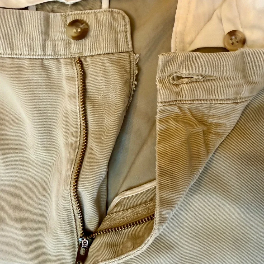 Polo Ralph Lauren Preston Pants‎ Khaki Chinos Tan Beige 38x30 VTG Classic Fit